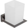 Mexen Arno toothbrush holder, brushed gun gray - 7020738-66