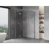 Mexen Mist-H T Left Hinged Shower Enclosure 95 x 100 cm, Transparent, Chrome - 8A5T-095-100-01-00-L