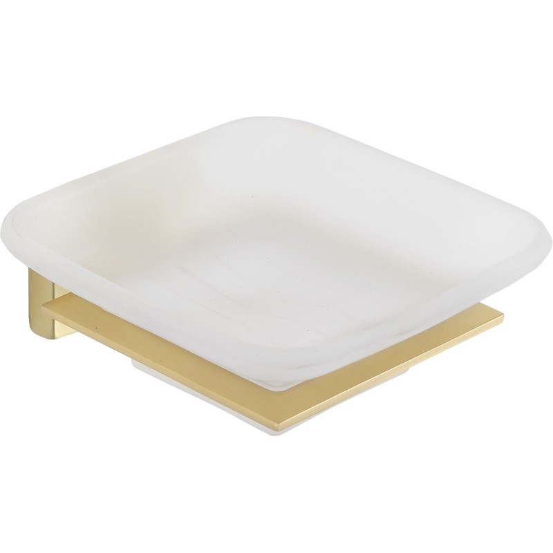 Mexen Arno soap dish, brushed gold - 7020739-55