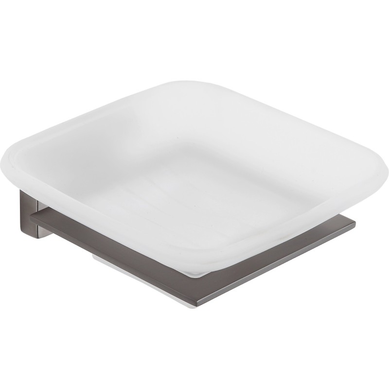 Mexen Arno soap dish, brushed gun gray - 7020739-66