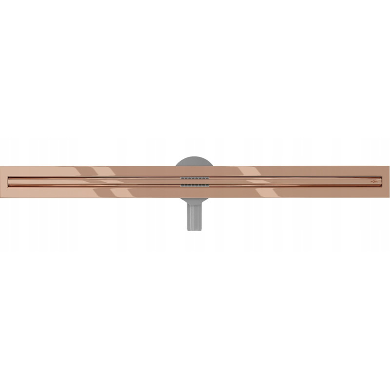 Mexen Flat 360° Slim rotary linear drain 70 cm, rose gold - 1641070