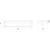 Mexen Remo towel bar, chrome - 7050720-00