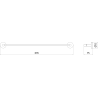 Mexen Remo towel rack, gold - 7050724-50