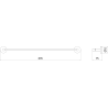 Mexen Remo towel rack, rose gold - 7050724-60