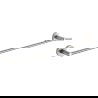 Mexen Remo towel rack, brushed nickel - 7050724-97