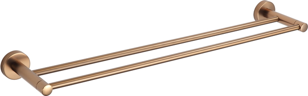 Mexen Remo double towel rack, brushed copper - 7050725-65