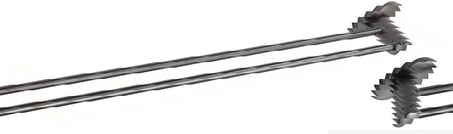 Mexen Remo double towel rack, brushed gun gray - 7050725-66