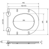Mexen slow-closing slim toilet seat, duroplast, white gloss - 39050100