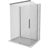 Mexen Rox-3S 3-sided sliding shower enclosure 140 x 85 cm, transparent, brushed gun gray - 8C2-140-085-66-00-3S