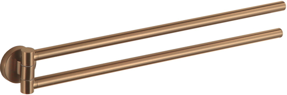 Mexen Remo double swivel towel rack, brushed copper - 70507255-55 - 70507255-65