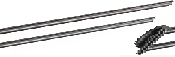 Mexen Remo double swivel towel rack, brushed gun gray - 70507255-66