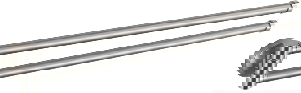 Mexen Remo double swivel towel rack, brushed nickel - 70507255-97