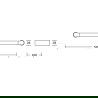 Mexen Base double towel rack, Gold - 7088225-50