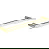 Mexen Base double towel rack, Gold - 7088225-50