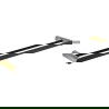 Mexen Base double towel rack, Black/Gold - 7088225-57