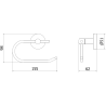 Mexen Remo toilet paper holder, white - 70507333-20
