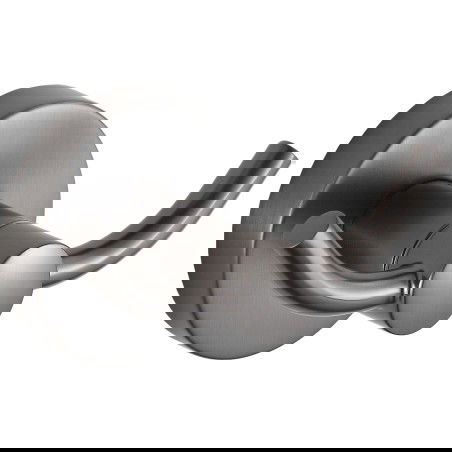 Mexen Remo double towel hook, brushed gun gray - 70507352-66