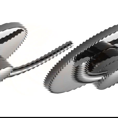 Mexen Remo double towel hook, black chrome - 70507352-73