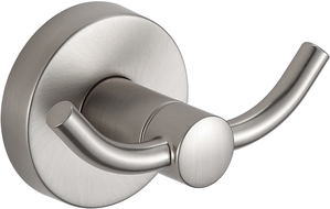 Mexen Remo double towel hook, brushed nickel - 70507352-97