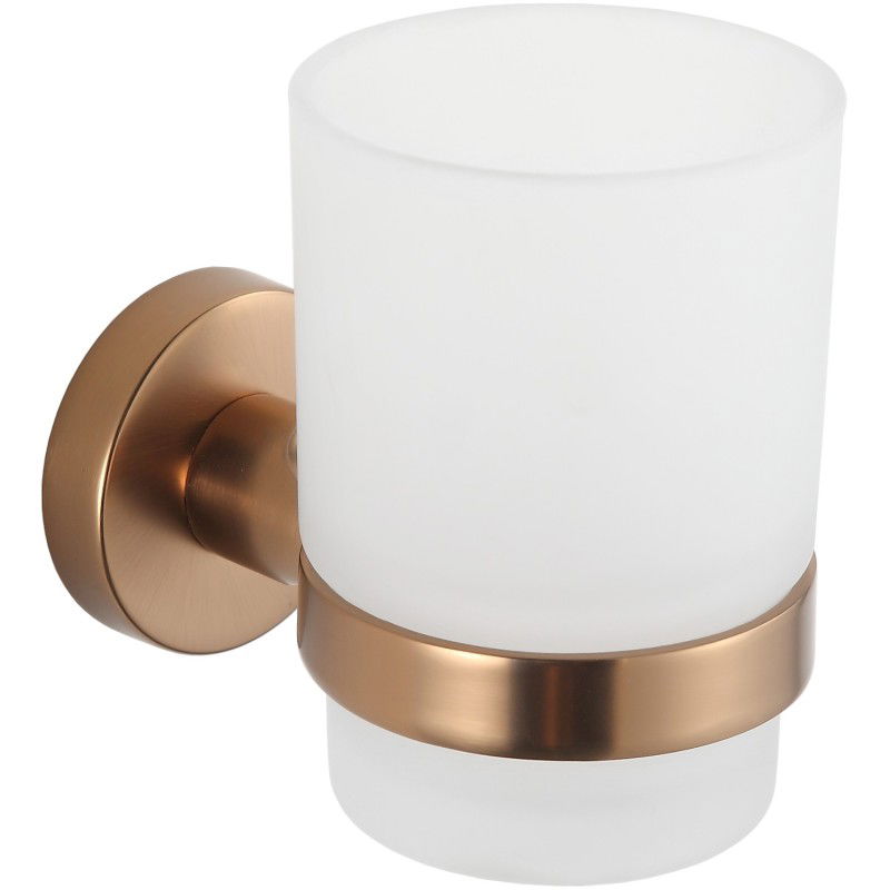 Mexen Remo toothbrush holder, brushed copper - 7050738-65