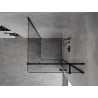 Mexen Mist H T shower cabin right hinged 75 x 75 cm, transparent, black - 8A5T-075-075-70-00-P