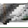 Mexen Mist H T right open shower cabin 90 x 90 cm, transparent, black - 8A5T-090-090-70-00-P