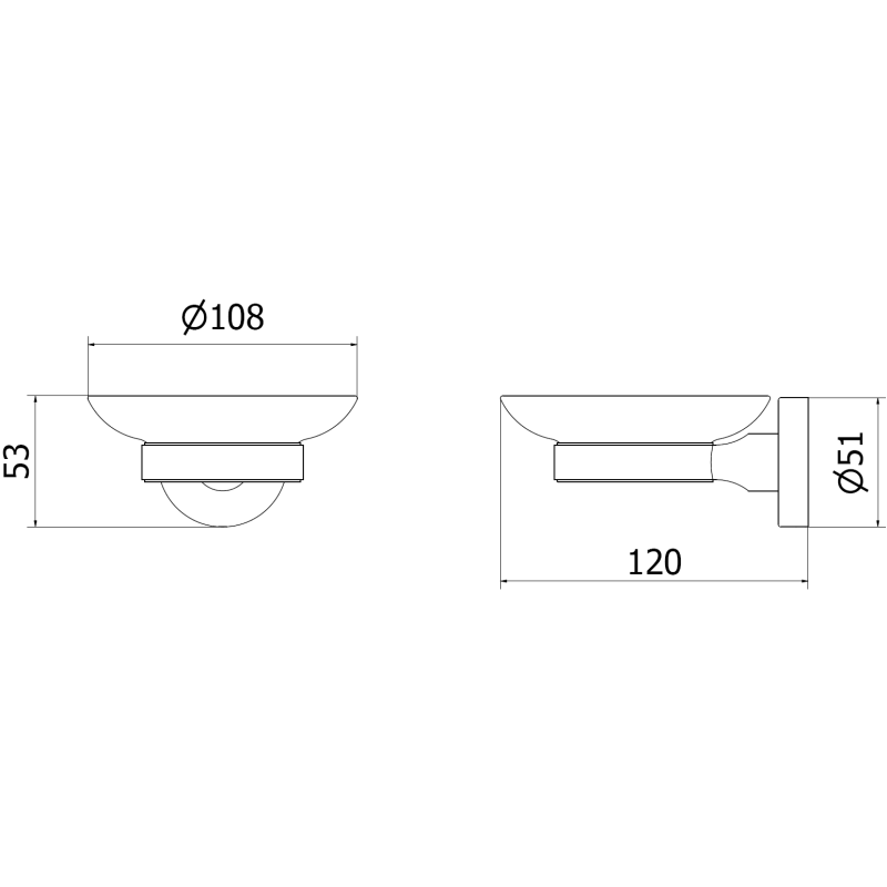 Mexen Remo Soap Dish, Chrome - 7050739-00