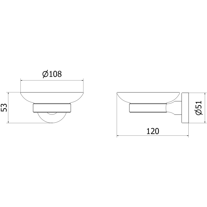 Mexen Remo soap holder, gold - 7050739-50