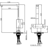 Mexen Liv kitchen faucet, inox - 672100-99