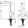 Mexen Liv kitchen mixer tap, inox - 672100-99