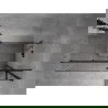 Mexen Mist H T shower cabin hinged right 75 x 90 cm, transparent, black - 8A5T-075-090-70-00-P