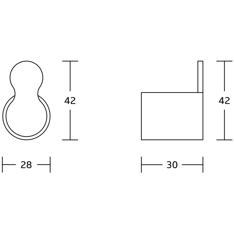 Mexen Base towel hook, black/gold - 7088235-57