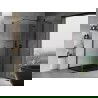 Mexen Mist H T right-side opening shower cabin 115 x 100 cm, transparent, black - 8A5T-115-100-70-00-P