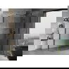 Mexen Mist H T right-side opening shower cabin 115 x 100 cm, transparent, black - 8A5T-115-100-70-00-P