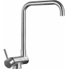 Mexen Madox kitchen window faucet, inox - 672000-00