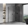 Mexen Mist-H T Right Open Shower Enclosure 75 x 120 cm, Transparent, Black - 8A5T-075-120-70-00-P