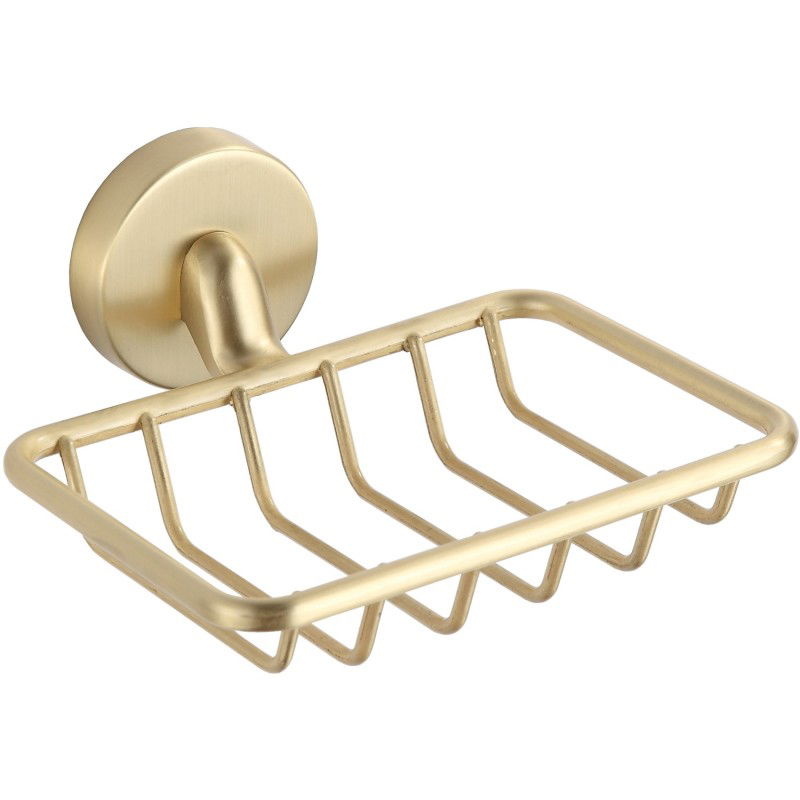 Mexen Remo soap dish, brushed gold - 7050751-55