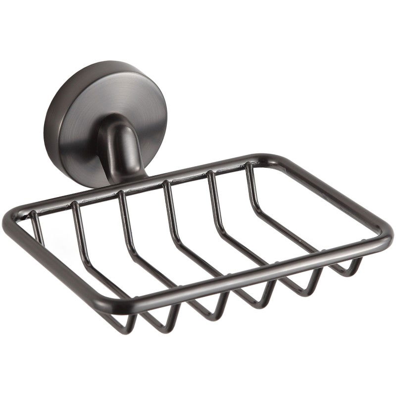 Mexen Remo soap dish, gun gray brushed - 7050751-66