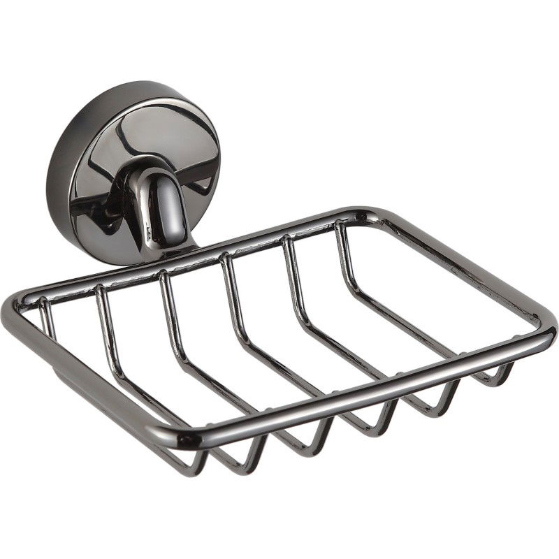 Mexen Remo shelf, black chrome - 7050751-73