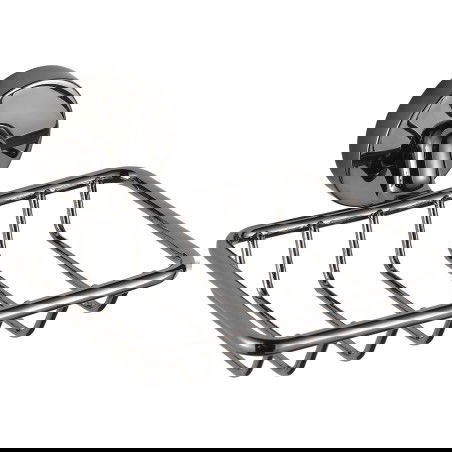 Mexen Remo shelf, black chrome - 7050751-73