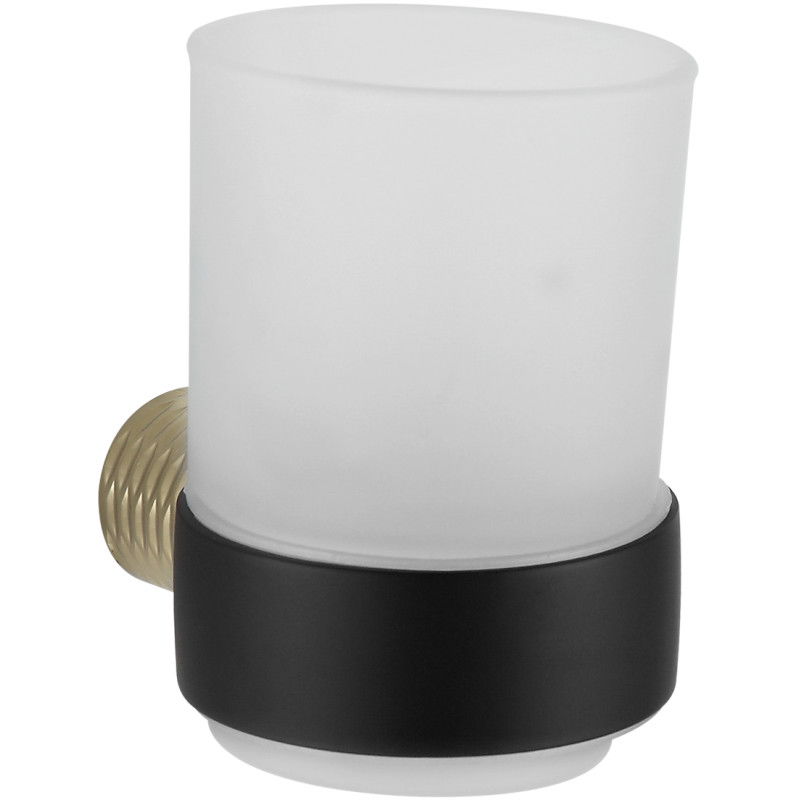 Mexen Base toothbrush holder, black/gold - 7088238-57