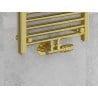 Mexen angled radiator valve, Duplex, DN50, gold - W907-000-50