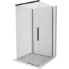 Mexen Rox-3S 3-wall sliding shower cabin 110 x 110 cm, transparent, black - 8C2-110-110-70-00-3S