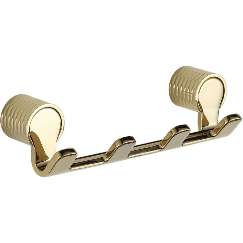 Mexen Base quadruple towel hook, Gold - 70882354-50