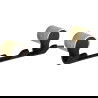 Mexen Base quadruple towel hook, Black/Gold - 70882354-57
