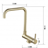 Mexen Madox under-window kitchen mixer tap, Gold - 672000-50