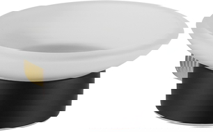 Mexen Base soap dish, Black/gold - 7088239-57