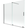 Mexen Velar 2-panel sliding shower screen 180 x 150 cm, transparent, gun metal - 896-180-000-01-95
