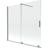 Mexen Velar 2-wing sliding shower screen 170 x 150 cm, transparent, gun metal - 896-170-000-01-95