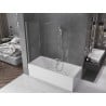 Mexen Velar 2-Wing Sliding Bath Screen 160 x 150 cm, Transparent, Brushed Nickel - 896-160-000-01-97